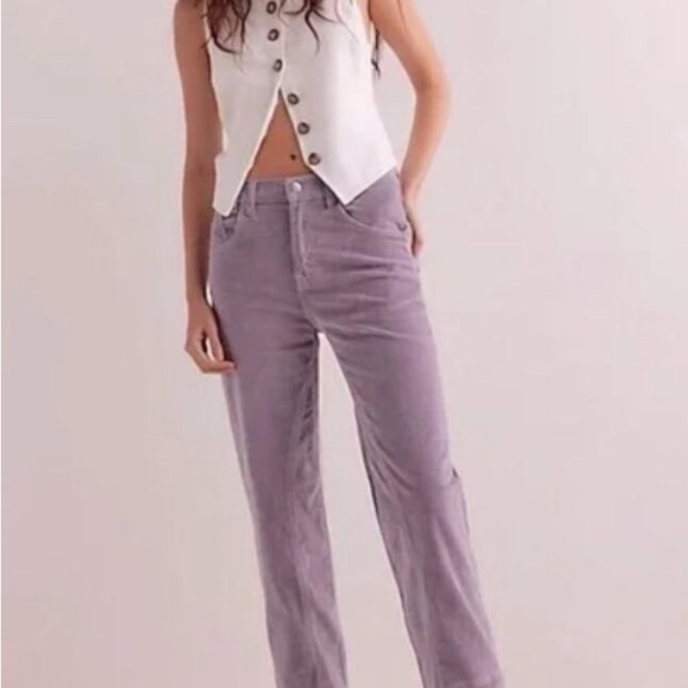 Free People Risk Taker High Corduroy Pants Size 30